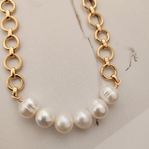 New, 18k gold pearls necklaces for women,  bridesmaid gift,